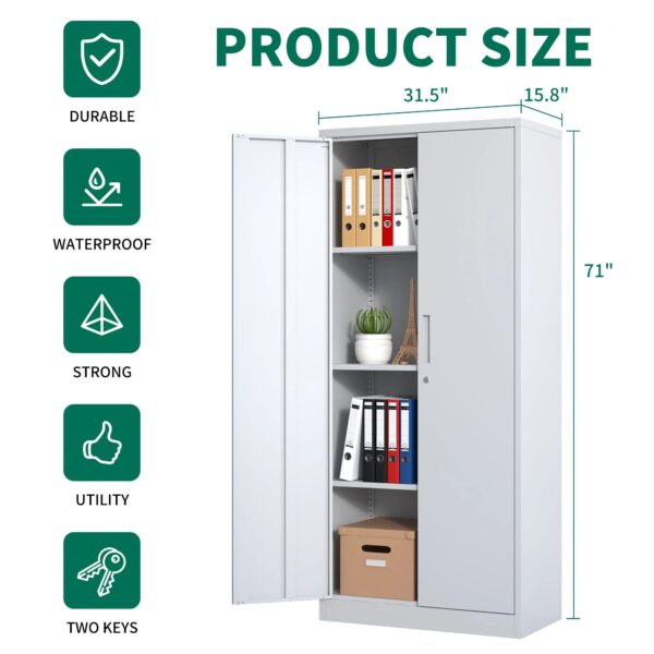 white-metal-locking-garage-cabinet-dimensions