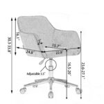 white-teddy-swivel-office-chair-gold-legs-dimensions