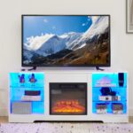 white-tv-stand-electric-fireplace-led-living-room