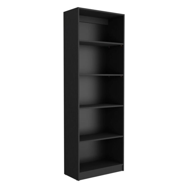 york-black-tall-bookcase-view