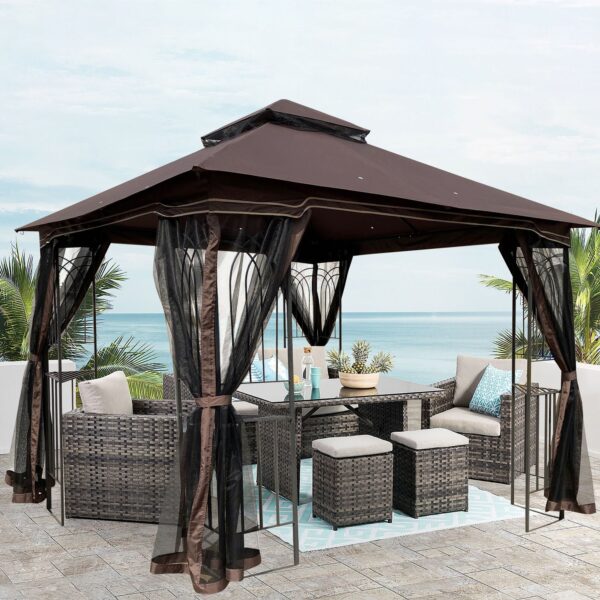 outdoor-gazebo-brown-double-roof-mesh-decor-patio.jpg