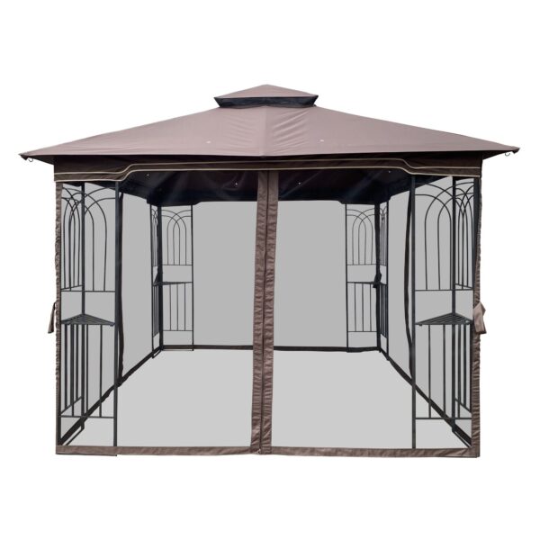 outdoor-gazebo-brown-double-roof-mesh-enclosed-1.jpg