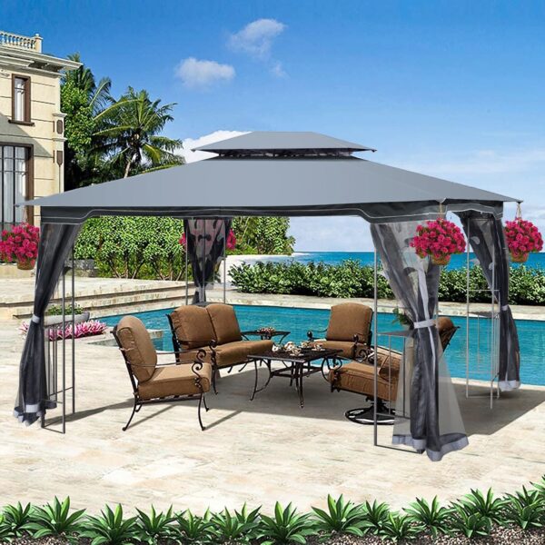 outdoor-gazebo-gray-double-roof-mesh-decorative-legs-side-view.jpg