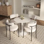 315-round-mdf-dining-table-set-for-4-white-dining-table-mdf-easy-clean-with-durable-black-metal-legs-4-pcs-comfortable-dining-chair-linen-upholstered-chair-for-restaurantguest-receptions (3)