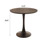 315-walnut-color-mdf-round-dining-table-tulip-dining-table-and-2-artificial-leather-decorative-chairs-with-black-metal-legs-2-4-person-kitchen-dining-table-and-chair-set