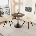 315-walnut-color-mdf-round-dining-table-tulip-dining-table-and-2-artificial-leather-decorative-chairs-with-black-metal-legs-2-4-person-kitchen-dining-table-and-chair-set (4)