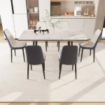 47-63-expandable-dining-table-set-for-2-6-people-equipped-with-pu-fabric-thick-cushioned-dining-chair-and-an-elegant-and-spacious-dining-table-kitchen-table-and-chair-set-with-black-metal-legs