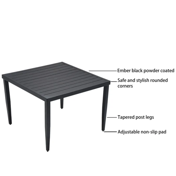 5-piece-outdoor-patio-aluminum-furniture-modern-dining-set-including-4-dining-chairs-sunbrella-fabric-cushioned-and-40-square-dining-table-with-umbrella-hole-ember-black (3)