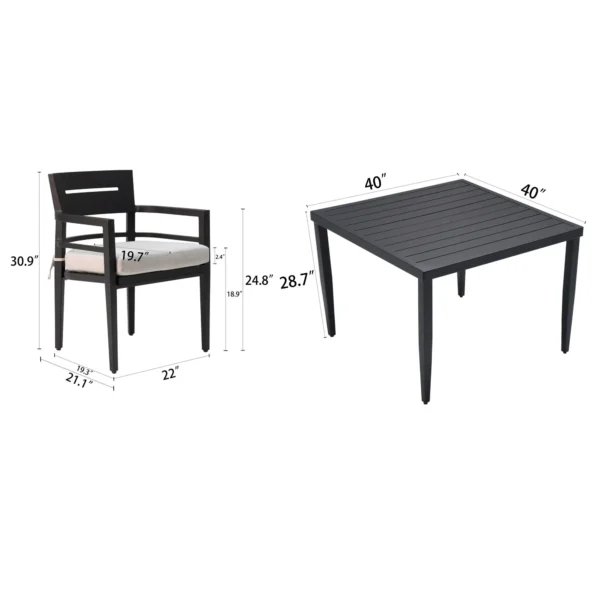 5-piece-outdoor-patio-aluminum-furniture-modern-dining-set-including-4-dining-chairs-sunbrella-fabric-cushioned-and-40-square-dining-table-with-umbrella-hole-ember-black (5)
