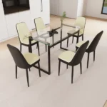 51-6-person-glass-dining-table-set-kitchen-set-with-black-metal-leg-dining-table-and-chairs-modern-rectangular-tempered-glass-tabletop-and-dining-room-thick-cushioned-pu-dining-chair (16)