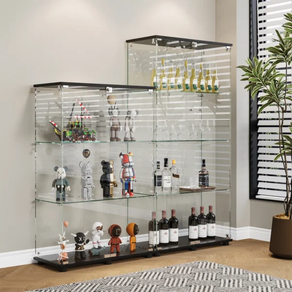 glass-display-cabinet-with-4-shelf-double-doors-and-lock-curio-cabinet-5mm-tempered-glass-floor-standing-bookshelf-for-living-room-bedroom-office-64-x-317-x-143-in-black (6)