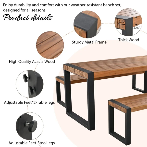go-3-pieces-outdoor-dining-table-with-2-benches-patio-dining-set-with-unique-top-texture-acacia-wood-top-steel-frame-all-weather-use-for-outdoor-indoor-natural (7)