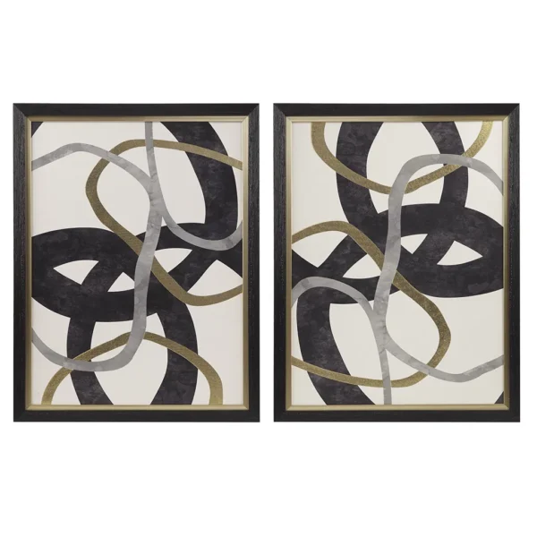 gold-foil-abstract-2-piece-framed-canvas-wall-art-set