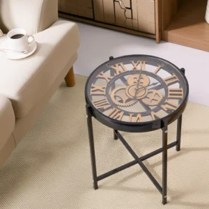Penelope Mechanical Clock Coffee Table