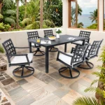 modern-classic-7-piece-outdoor-patio-dining-set-a-rectangular-table-six-swivel-rock-dining-chairs-cast-aluminum-rust-free-textured-ember-black-sunbrella-cushion-weather-resistant-for-garden (8)