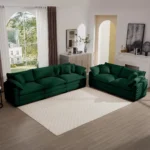 modern-fabric-living-room-sofa-two-piece-set-two-2-seater-sofas-with-8-cushion-upholstery-large-deep-seat-recliner-green-corduroy-fabric (6)