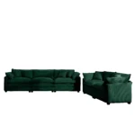 modern-fabric-living-room-sofa-two-piece-set-two-2-seater-sofas-with-8-cushion-upholstery-large-deep-seat-recliner-green-corduroy-fabric (7)