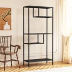 modern-storage-shelf-with-4-compartments-metal-legs-freestanding-organizerbook-shelves-display-shelves-for-living-room-bedroom-home-office