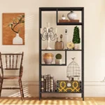 modern-storage-shelf-with-4-compartments-metal-legs-freestanding-organizerbook-shelves-display-shelves-for-living-room-bedroom-home-office (2)