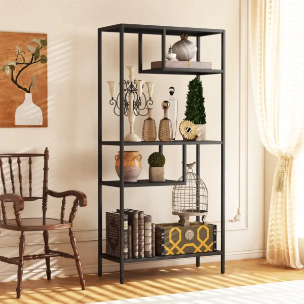 modern-storage-shelf-with-4-compartments-metal-legs-freestanding-organizerbook-shelves-display-shelves-for-living-room-bedroom-home-office (3)