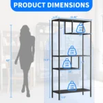 modern-storage-shelf-with-4-compartments-metal-legs-freestanding-organizerbook-shelves-display-shelves-for-living-room-bedroom-home-office (5)