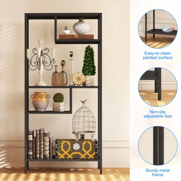 modern-storage-shelf-with-4-compartments-metal-legs-freestanding-organizerbook-shelves-display-shelves-for-living-room-bedroom-home-office (7)