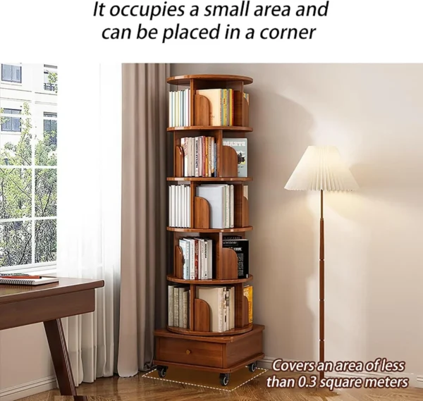 rotating-bookshelf-360-display-corner-bookshelf-for-small-space-6-tier-bookcase-storage-rack-with-wheels-wood-narrow-organizer-for-bedroom-living-room-study-room-walnut-brownxmas-christmas-gift (5)