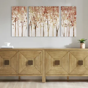 Rose Wall Art Set (3-Piece)